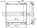 Koyo 04-13 Nissan Titan/Armade/QX56 5.6L V8 (Req. Trans Cooler) Radiator