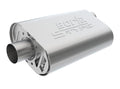 Borla CrateMuffler Resonator Option 3in Center/Center 3.5in Round x 10in - Null Sound Center/Center