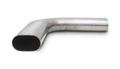 Vibrant 3.5in Oval (Nominal Size) T304 SS 90 deg Mandrel Bend 6in x 6in leg lengths