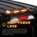 Putco 48In Universal 48In Tri Color Hornet Light (Amber/Blue/White) - LED Stealth Rooftop Strobe Bar