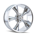 Ridler 695 22x9 / 5x127 BP / 0mm Offset / 83.82mm Hub Chrome Wheel