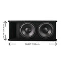 DS18 Dual 12in Loaded 1500 Watts RMS 2x ZR12.4D Ported Enclosure w/ Subwoofer