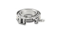 Vibrant T304 SS V-Band Flange Assembly for 2.75in O.D. Tubing incl 2 V-Band flanges & 1 V-Band Clamp