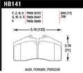 Hawk Audi/Porsche Rear AND ST-40 Performance Ceramic Street Brake Pads