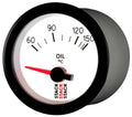 Autometer Stack 52mm 60-150 Deg C M10 Male Electric Oil Temp Gauge - White