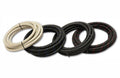 Vibrant -6 AN Two-Tone Black/Red Nylon Braided Flex Hose (10 foot roll)
