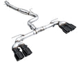 AWE Tuning MK8 Volkswagen Golf R 3in Track Edition Quad Exhaust - Diamond Black Tips