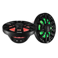 DS18 Marine 8in 2-Way 175 Watts RMS 4 ohm Digital LED Lights Bullet Tweeter Covers Included Black