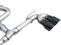 AWE Tuning MK8 Volkswagen Golf R 3in Track Edition Quad Exhaust - Diamond Black Tips