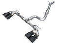 AWE Tuning MK8 Volkswagen Golf R 3in Track Edition Quad Exhaust - Diamond Black Tips
