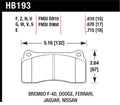 Hawk 09-11 Nissan GT-R HPS Street Rear Brake Pads