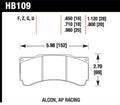 Hawk AP Racing CP5810/5890/5895/6078 / Coleman Series IV DTC-70 Race Brake Pads