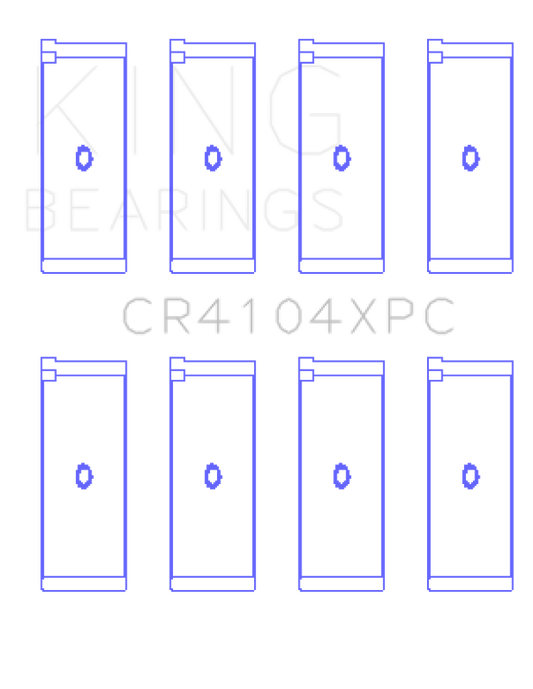 King Engine Bearings Audi/VW 83-03 1.6L/1.8L/2.0L Performance Coated Rod Bearing Set