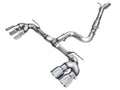 AWE Tuning MK8 Volkswagen Golf R 3in Track Edition Quad Exhaust - Chrome Silver Tips