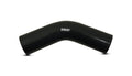 Vibrant 4 Ply Reinforced Silicone Elbow Connector - 3.25in I.D. - 45 deg. Elbow (BLACK)