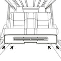 DS18 Jeep Gladiator JT 2020-UP 4 x 8in Subwoofers Included (ZR8.2D) Underseat Box Black -LED Lights