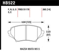 Hawk HP 06-10 Mazda Miata Mx-5 HP+ Street Front Brake Pads