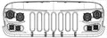 Oracle VECTOR Series Full LED Grille - Jeep Wrangler JK - NA