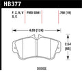 Hawk SRT4 HP+ Street Front Brake Pads