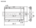 Koyo 95-02 Nissan Silvia S14/S15 2.0L Turbo Radiator