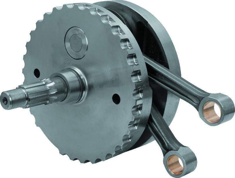 S&S Cycle 99-06 BT 4in Stroke Flywheel Assembly w/ Sprocket Shaft Bearing