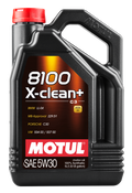 Motul 5L Synthetic Engine Oil 8100 5W30 X-CLEAN Plus