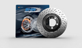 SHW 2022 Audi RS3 2.5L Front Cross-Drilled Lightweight Brake Rotor (4M0615301BJ)