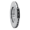 R1 2017-2025 Alfa Romeo Giulia Front Right Drilled & Slotted Silver Brake Rotor
