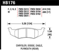 Hawk SRT4 HPS Street Rear Brake Pads