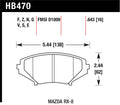 Hawk 04-09 RX8 HP+ Street Front Brake Pads (D1009)