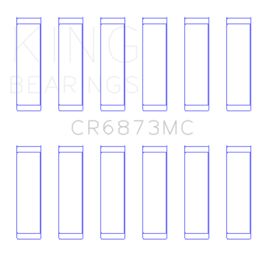 King Engine Bearings Toyota 2Gr-FE/ 3GR-FE Polymer Coated (Size 0.05) Connecting Rod Bearing Set