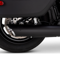 Vance & Hines 2025+ HD Softail Twin Slash 4in Round Black Slip-On Exhaust