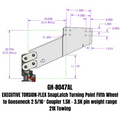 Gen-Y Executive Torsion-Flex Turning Point 5th Wheel to Gooseneck 2-5/16in Coupler (1.5K-3.5K PW)