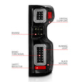 ANZO 19-21 Chevy Silverado Full LED Taillights Black Housing Clear Lens G2 (w/C light Bars)