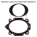 DS18 2015+ Universal OEM Mounting Bracket Cut Out for 6.5in or 6x9in Speaker Chevy/Toyota/Ford