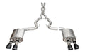 Corsa 24+ Ford Mustang Dark Horse 5.0L 3in Dual Rear Cat-Back w/Twin 4.5in Black PVD Slash Tips