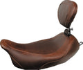 Mustang 08-21 HD Electra Glide,Rd Glide,Rd King,St Glide Squareback 1PC Seat - Black w/Red Stitching
