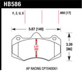 Hawk AP Racing CP7040 DTC-70 Race Brake Pads