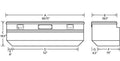 Tradesman Aluminum Flush Mount Truck Tool Box (60in.) - Black