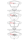 DBA 12-13 Volkswagen Golf R Front RP Performance Brake Pads
