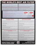 K&N 90-96 Nissan 300ZX 3.0L / 95-01 Honda Civic V 1.4/1.6L Drop In Air Filter