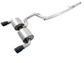 AWE Tuning Ford Focus RS Touring Edition Cat-Back Exhaust - Resonated - Diamond Black Tips