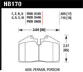 Hawk 89-95 Ferrari 348 GTB/GTS Front/Rear / 89-94 Porsche 911 3.6L Front / 87-89 Porsche 911 3.3L Fr