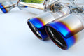Invidia 08-11 STi Hatch / 11 WRX Hatch Dual Q300 Titanium Tip Cat-back Exhaust