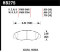 Hawk 98-00 Civic Coupe Si / 01-06 Civic DX EX GX HX LX HP+ Street Front Brake Pads