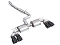 AWE Tuning MK8 Volkswagen Golf R 3in Touring Edition Quad Exhaust - Diamond Black Tips