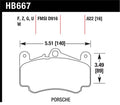 Hawk 02-05 Porsche 911 Carrera 4 Turbo Look/Carrera 4S Front HPS Street Brake Pads