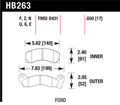Hawk Performance Ceramic Street Brake Pads