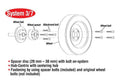 Eibach Pro-Spacer System 20mm Spacer - 2015 Ford Mustang Ecoboost / V6 / GT