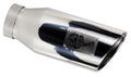 aFe Universal Bolt On Exhaust Tip Polished 5in Inlet x 6in Outlet x 12in Long